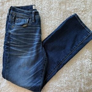 Dark Blue Departwest Straight Leg Jeans